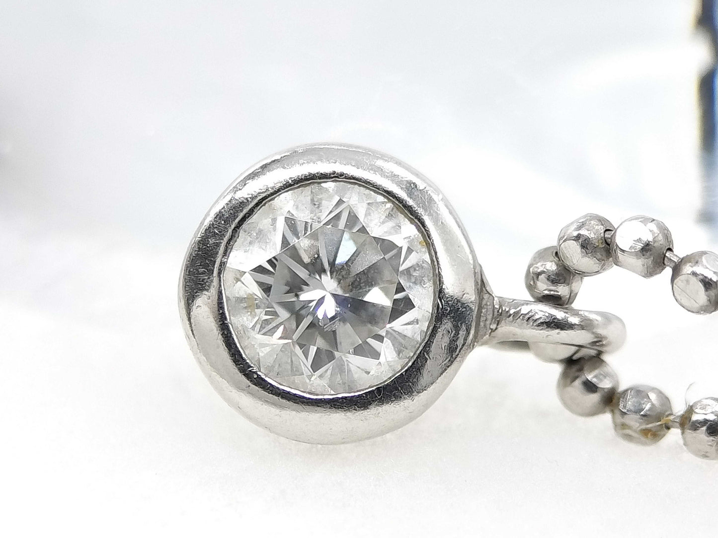D0.20ct PT900/850 2.7g Necklace 