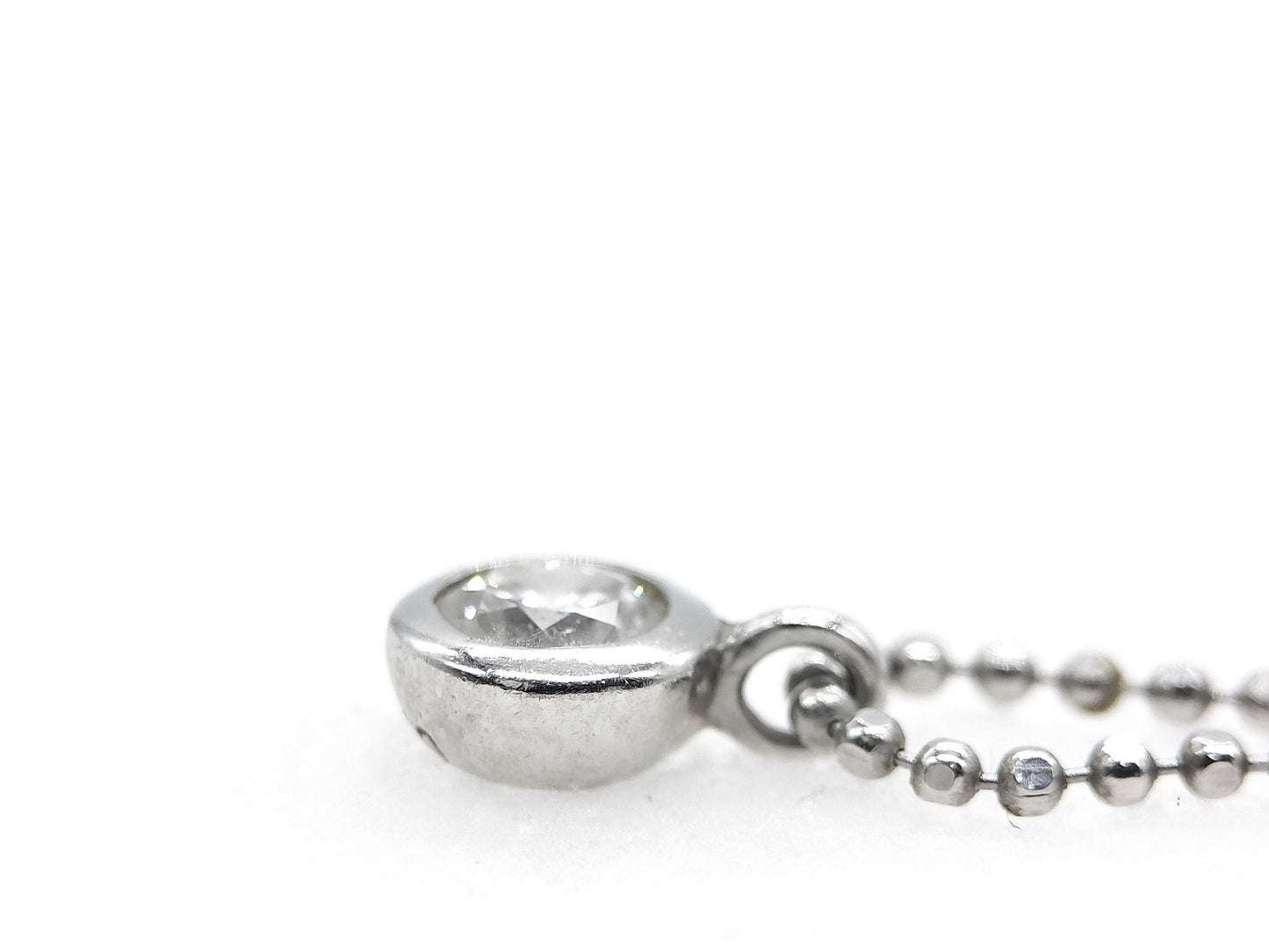 D0.20ct PT900/850 2.7g Necklace 