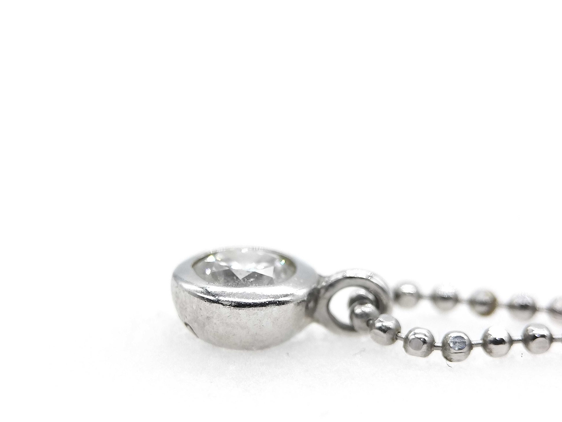 D0.20ct PT900/850 2.7g Necklace 