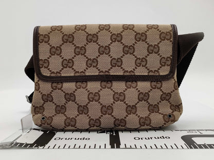GUCCI GG Canvas Waist Pouch 92543 001998 Shoulder Bag