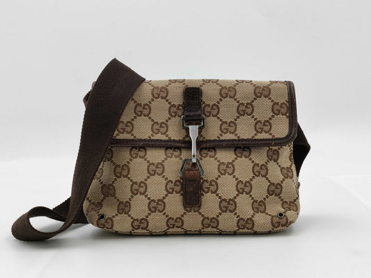 GUCCI GG Canvas Waist Pouch 92543 001998 Shoulder Bag