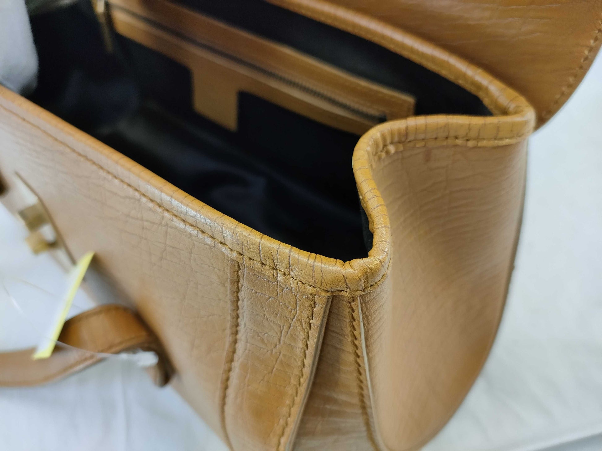 GUCCI Bamboo Hand Leather Camel 114993 2684 Handbag