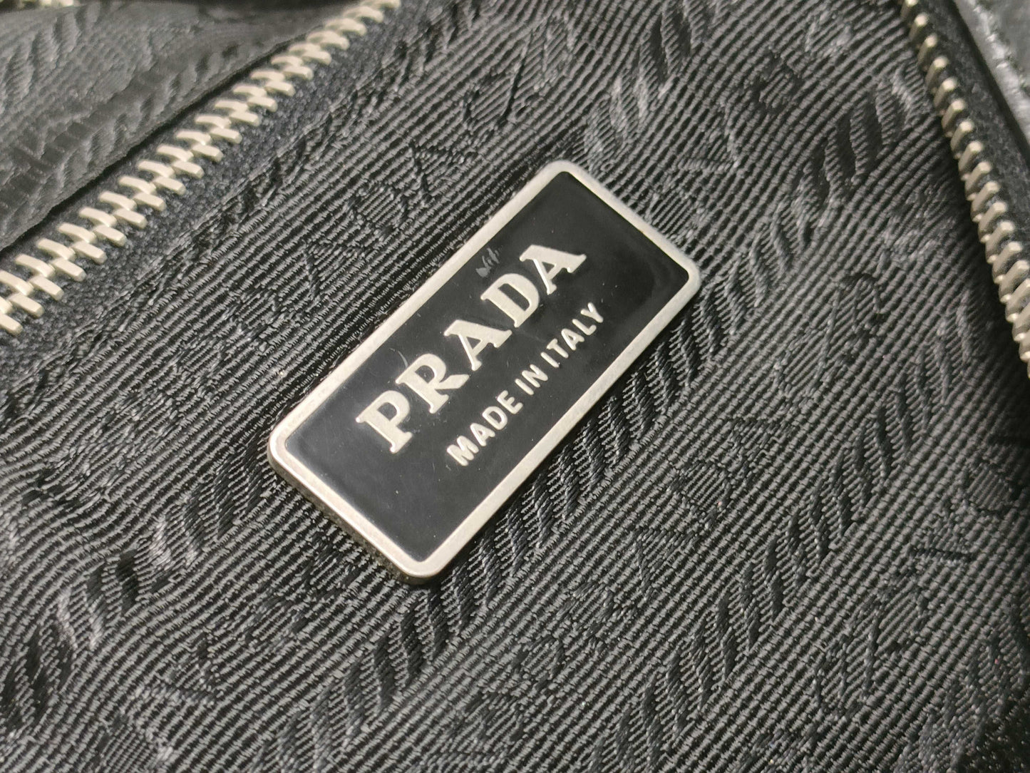 PRADA Nylon One-Shoulder Bag/Center Milan Logo Shoulder Bag