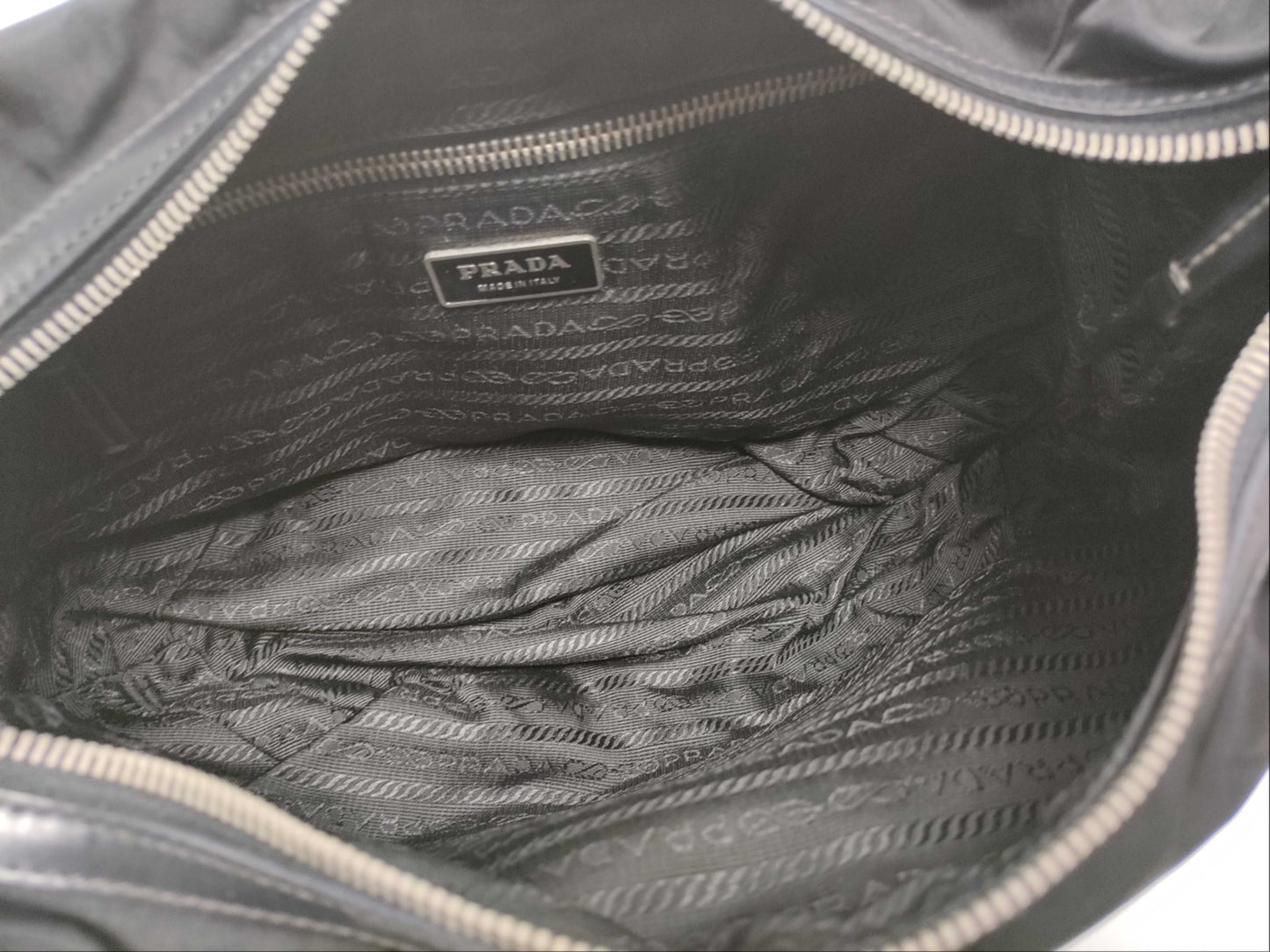 PRADA Nylon One-Shoulder Bag/Center Milan Logo Shoulder Bag