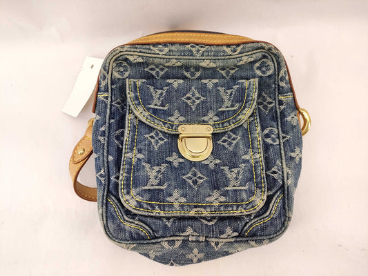 LOUIS VUITTON Monogram Denim M95348 Camera Bag Shoulder Bag