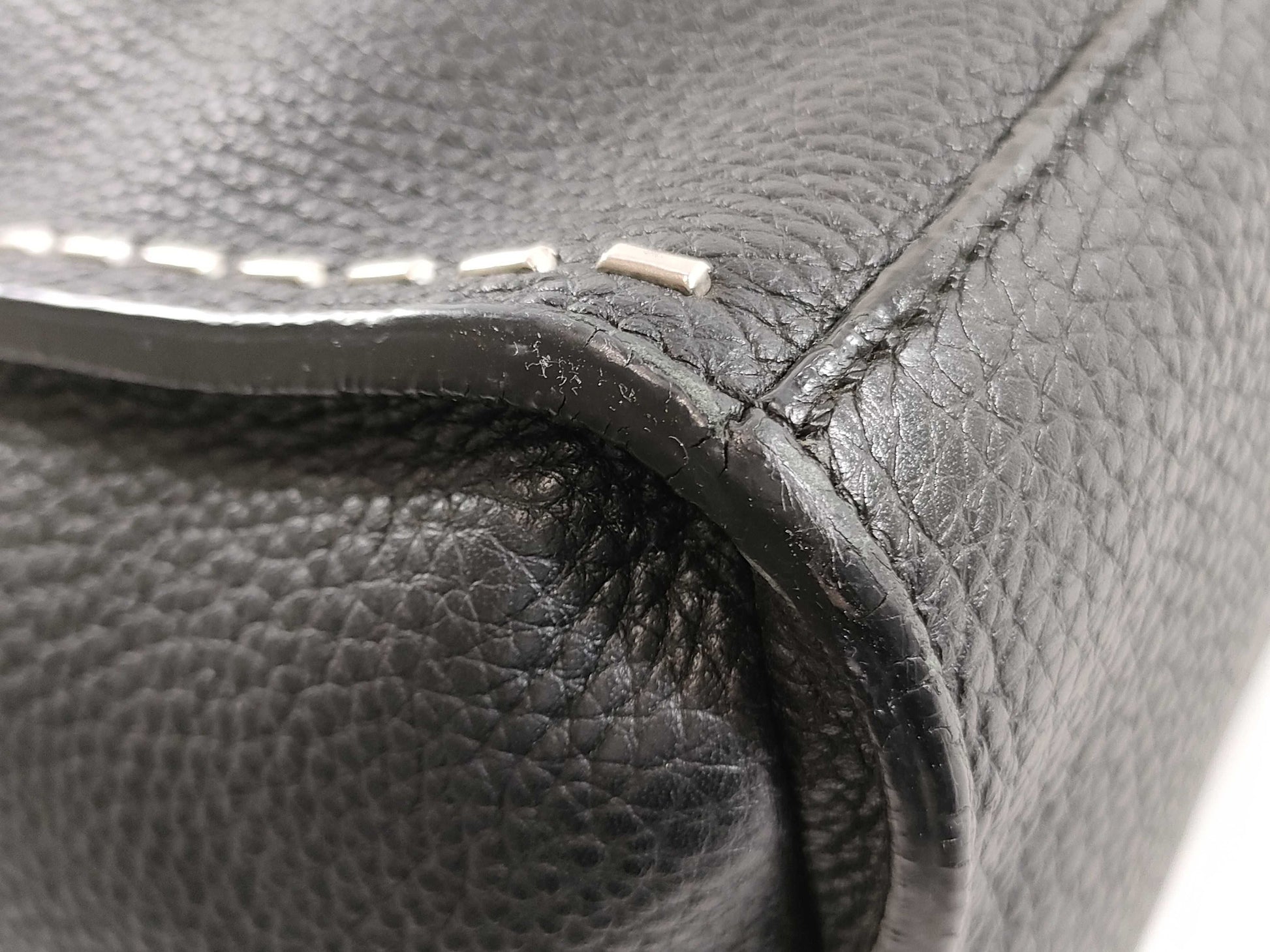 FENDI Selleria Leather 2-Way Business Bag Shoulder Bag