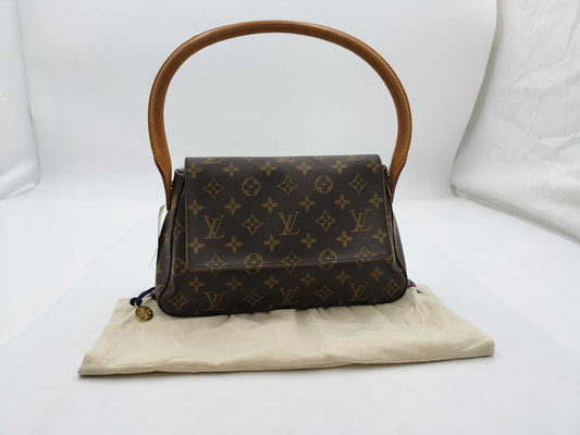 LOUIS VUITTON Monogram M51147 Mini Looping Handbag