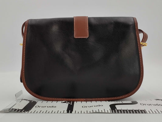 CELINE Shoulder Bag Leather Vintage Shoulder Bag