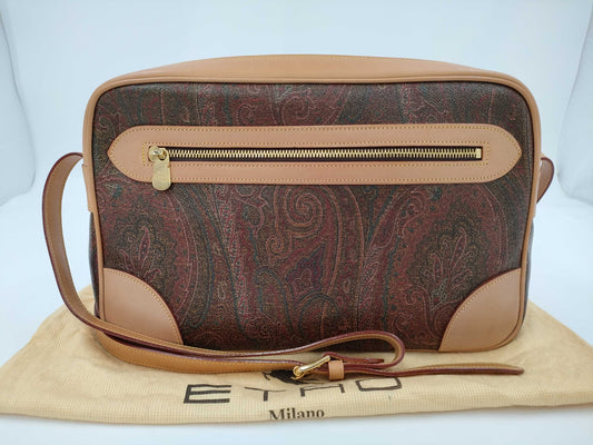 ETRO all-over print mini Boston shoulder bag