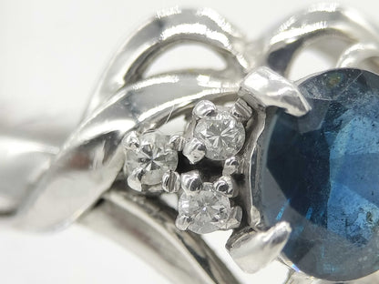 S0.73ct D0.07ct PT850 4.6g Ring 