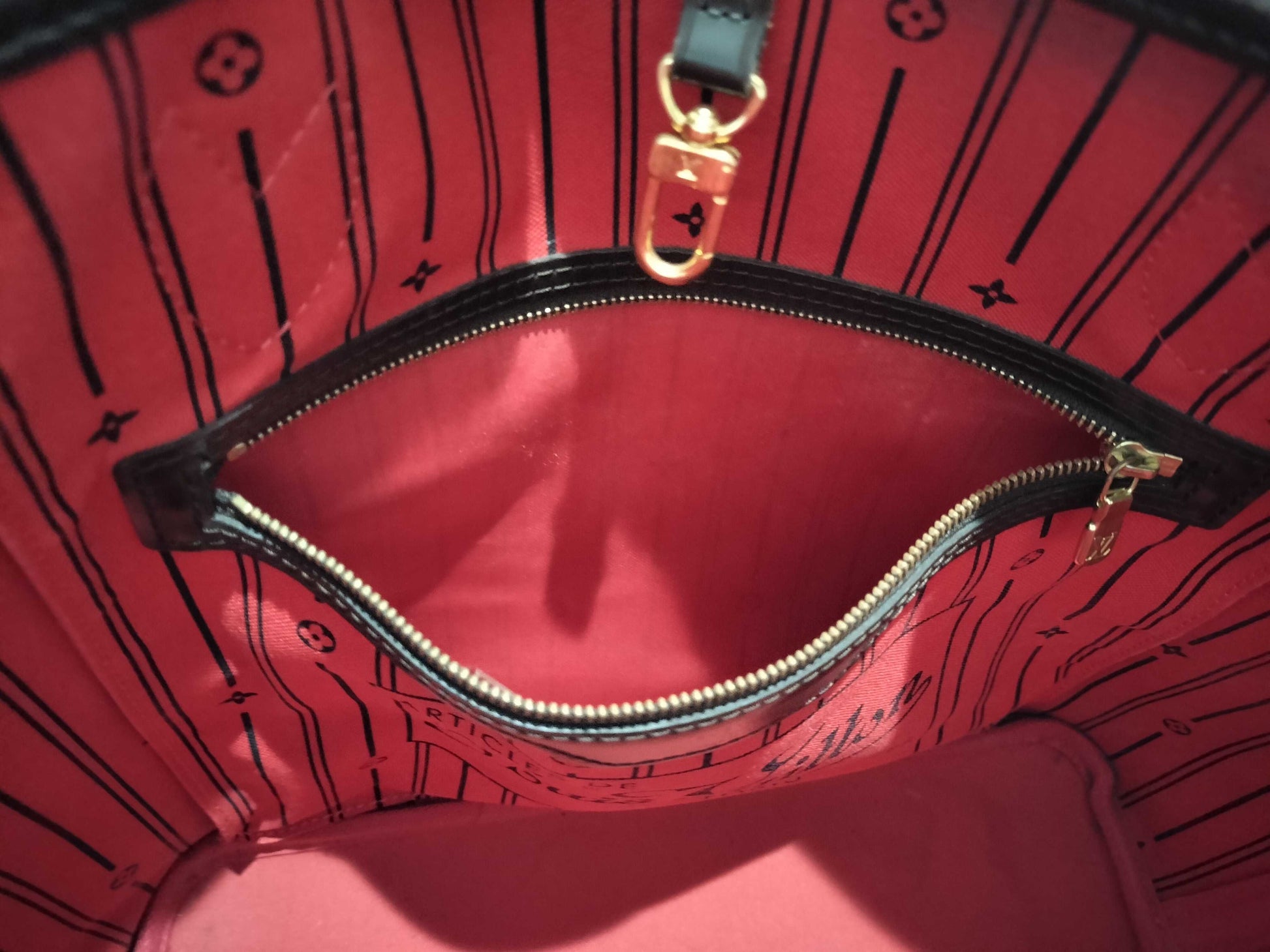 LOUIS VUITTON M40155 Damier Neverfull MM M40155 Mo Tote Bag