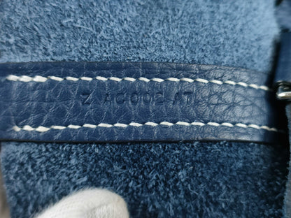 HERMES Picotin Cazac Blue Saphir Blue Brighton Z Stamped Taurillon Handbag