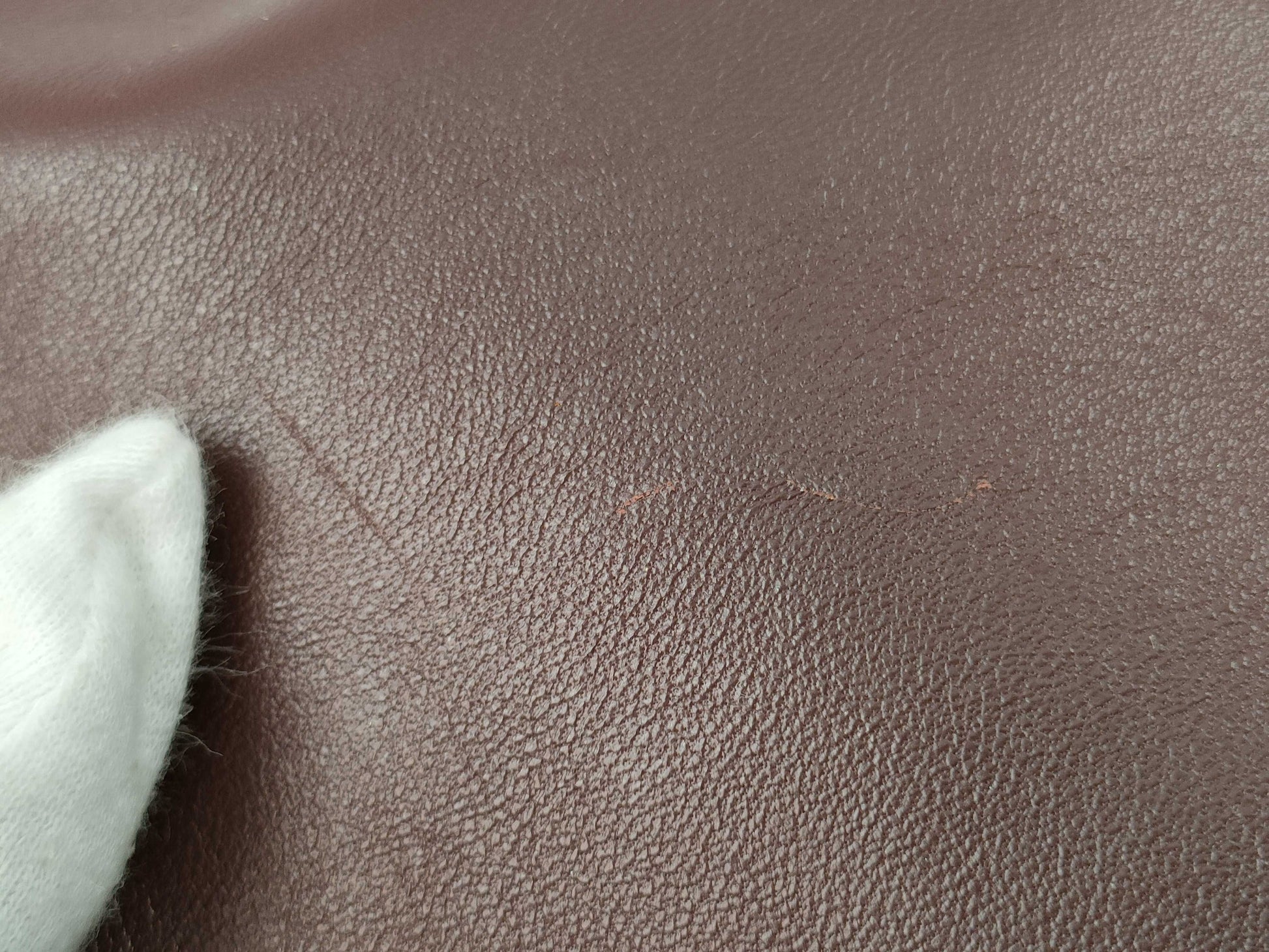 CELINE Trio Leather Shoulder Bag in Wine Red