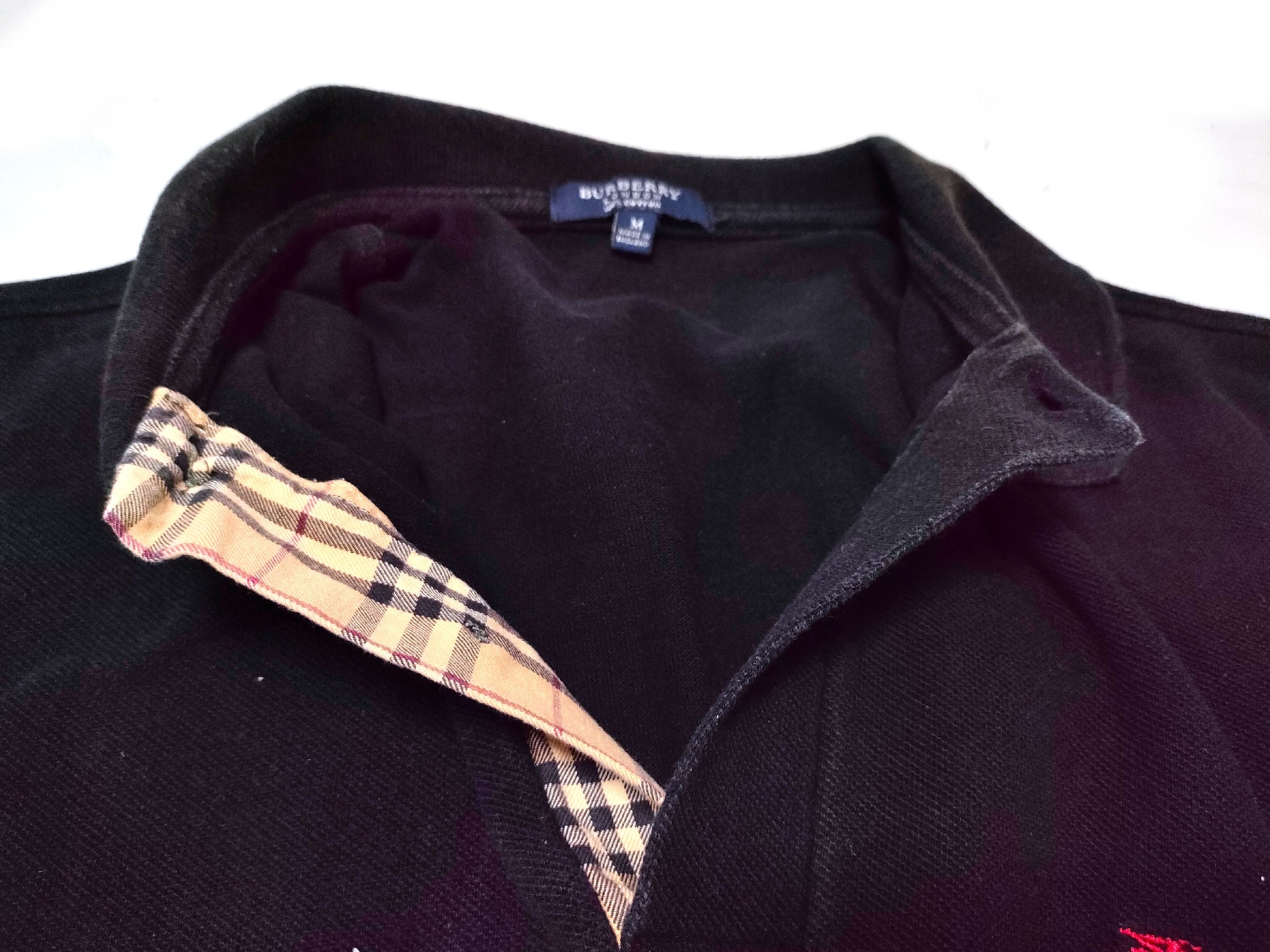 BURBERRY Check Polo Shirt Tops