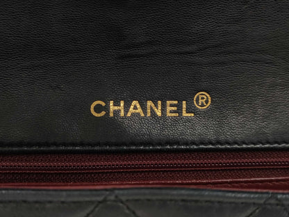 CHANEL Lambskin Matelasse Chain Shoulder Turnlock Shoulder Bag