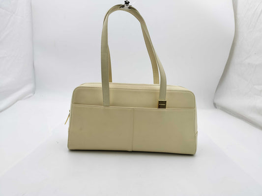 BURBERRY Leather/White/Tote Bag Handbag