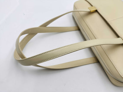 BURBERRY Leather/White/Tote Bag Handbag