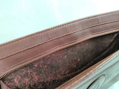 Cartier Must Must Line Leather Clutch Bag Bordeaux Second Bag