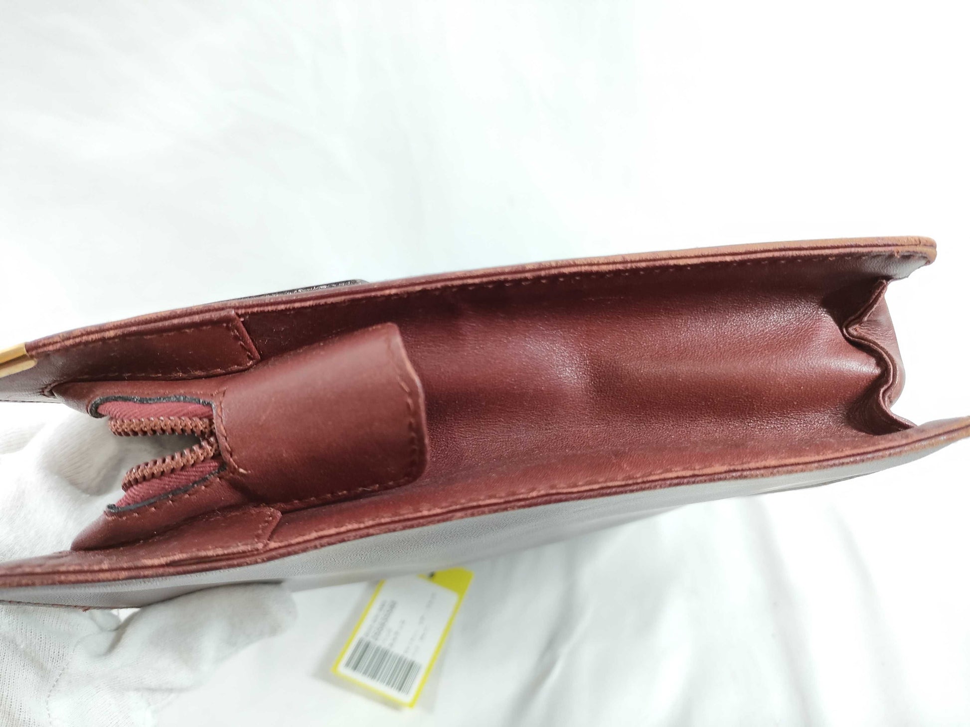 Cartier Must Must Line Leather Clutch Bag Bordeaux Second Bag