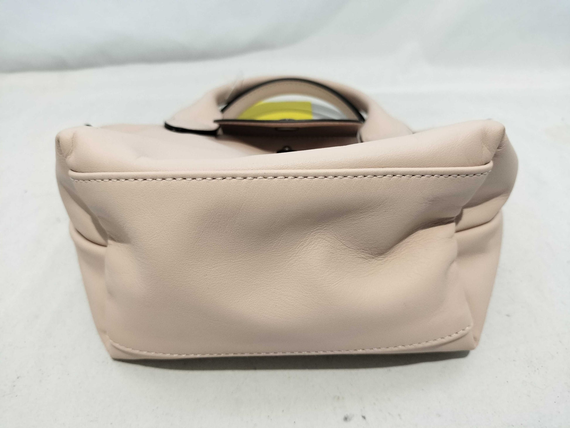 LONG CHAMP Pliage Mini All Leather 2-Way Handbag with Strap and Dust Bag
