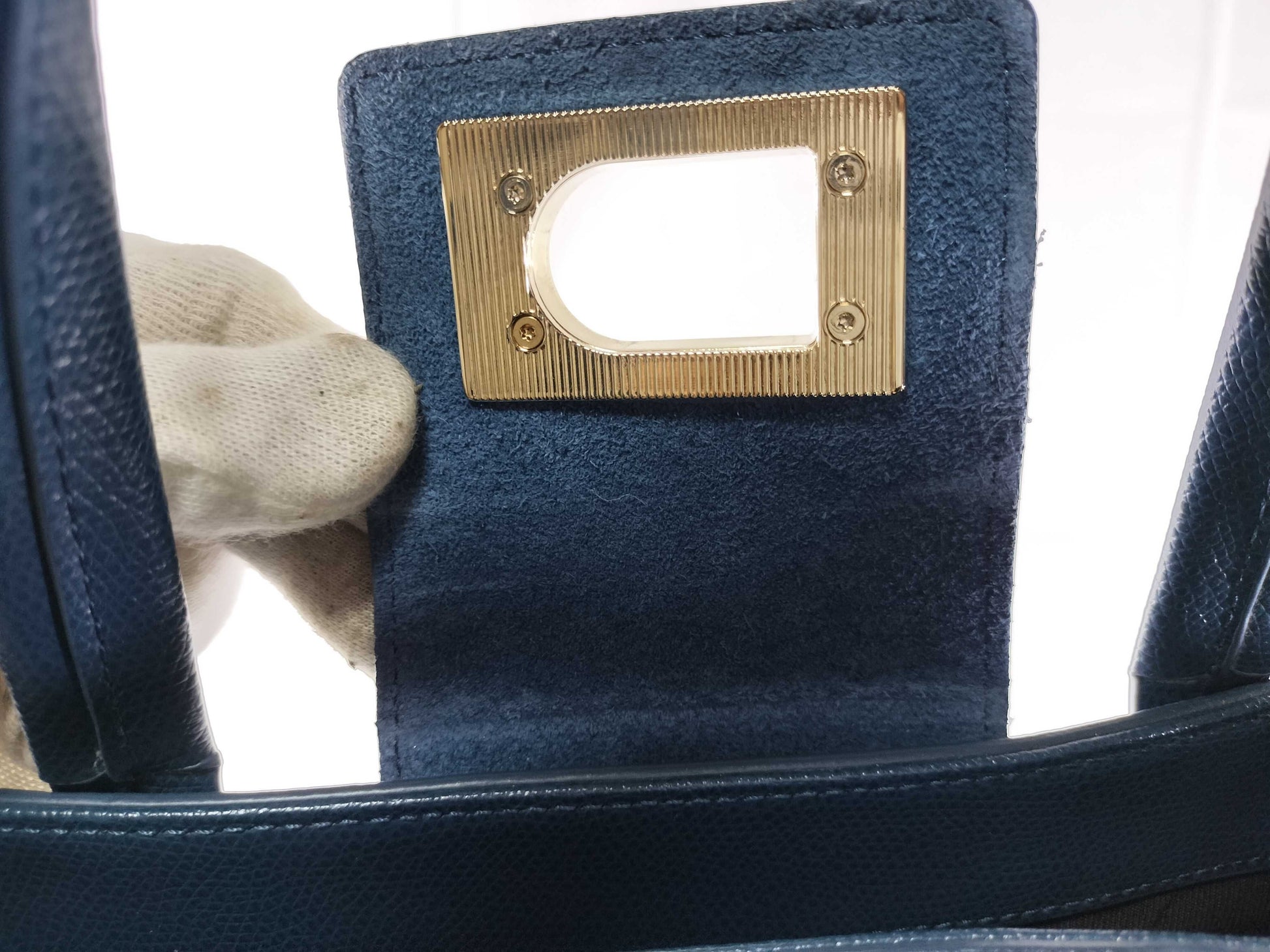FURLA 2WAY/Blue Handbag