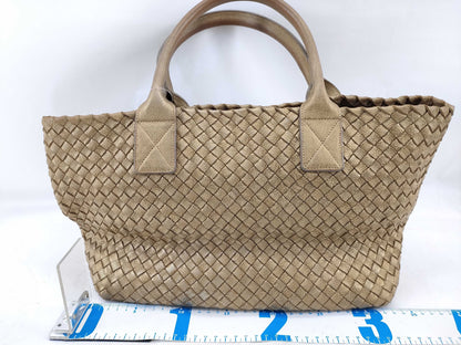 BOTTEGA VENETA Intrecciato 925 Plate Gold Tote Cabas MM Tote Bag