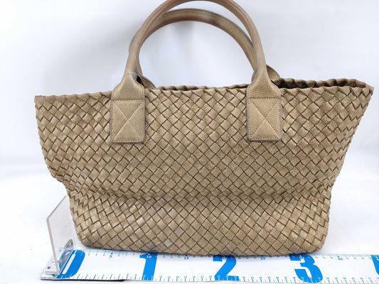 BOTTEGA VENETA Intrecciato 925 Plate Gold Tote Cabas MM Tote Bag