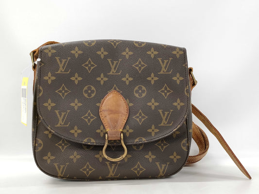 LOUIS VUITTON Monogram Saint-Cloud Shoulder Bag with Excessive Pocket Deterioration