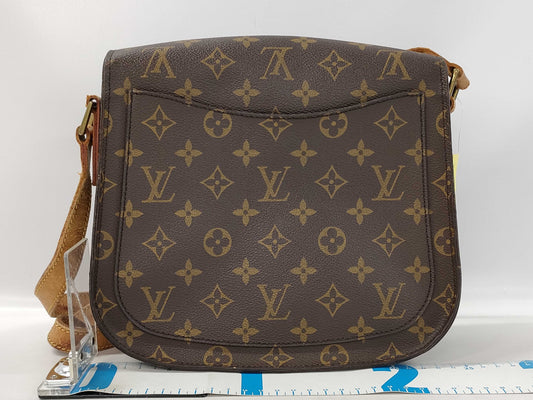 LOUIS VUITTON Monogram Saint-Cloud Shoulder Bag with Excessive Pocket Deterioration