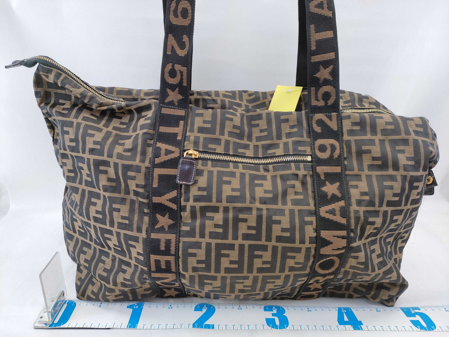 FENDI Zucca Boston Bag