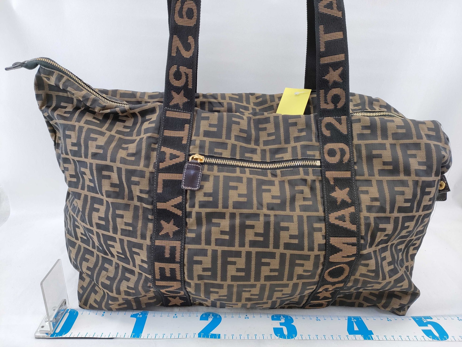FENDI Zucca Boston Bag
