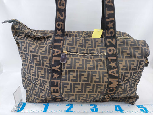 FENDI Zucca Boston Bag