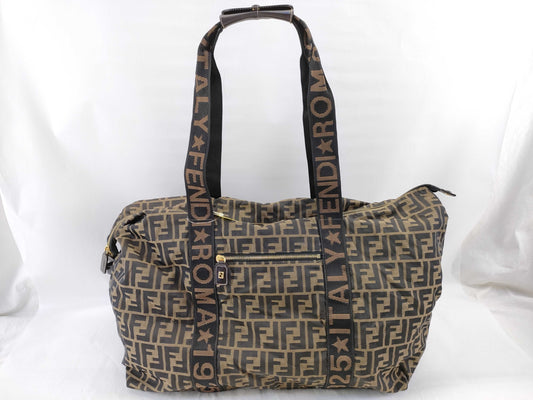 FENDI Zucca Boston Bag