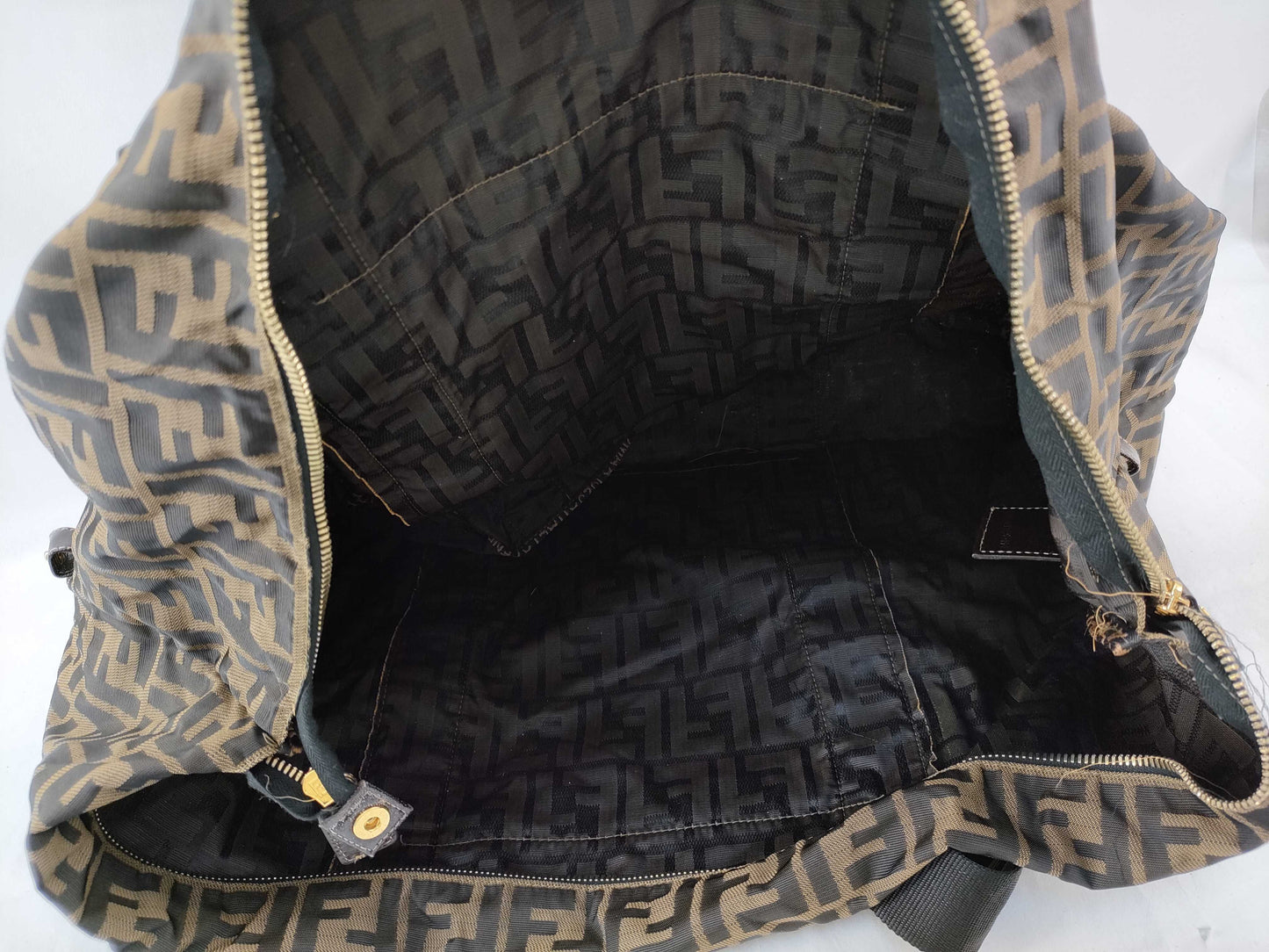 FENDI Zucca Boston Bag