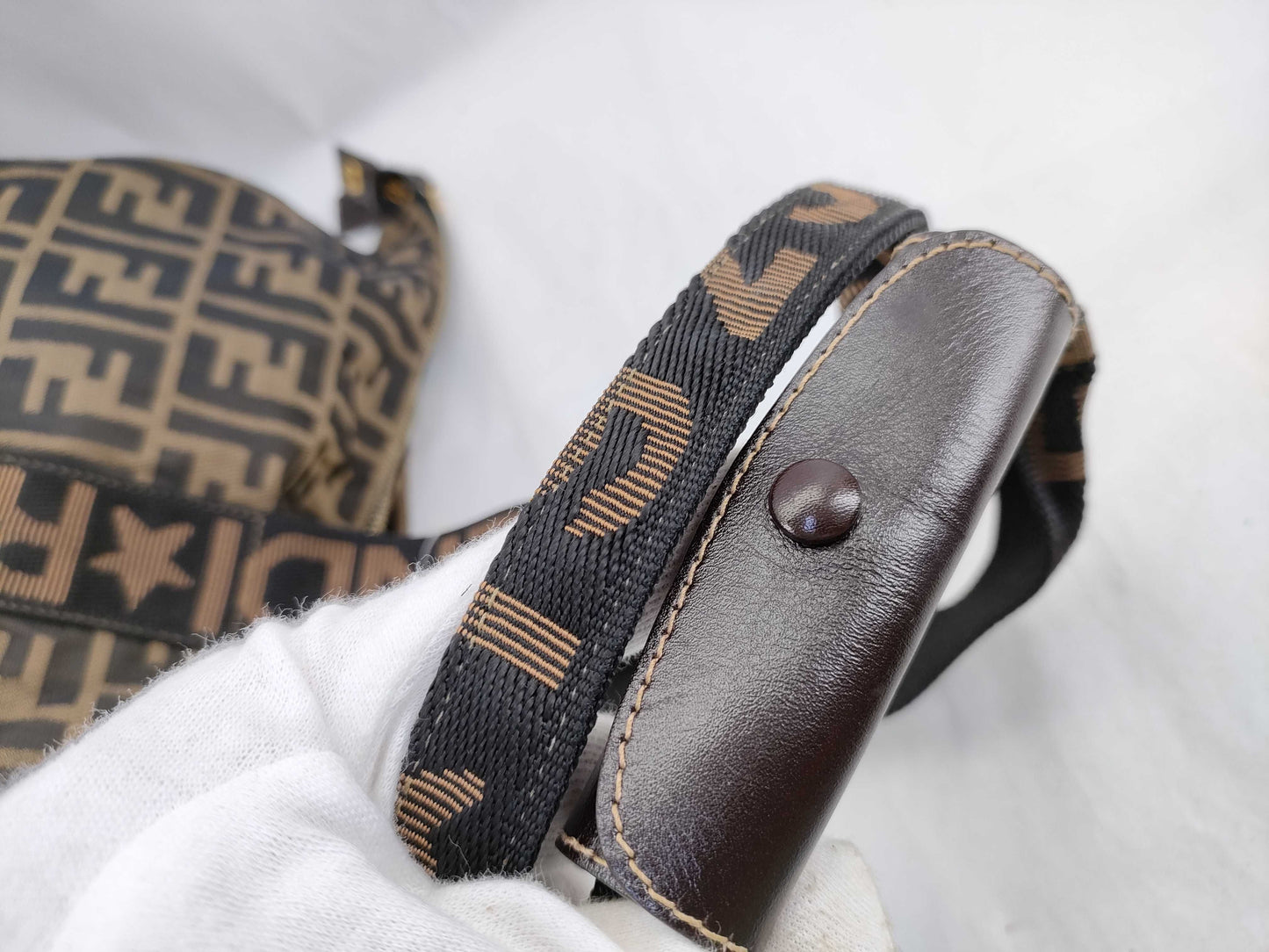 FENDI Zucca Boston Bag