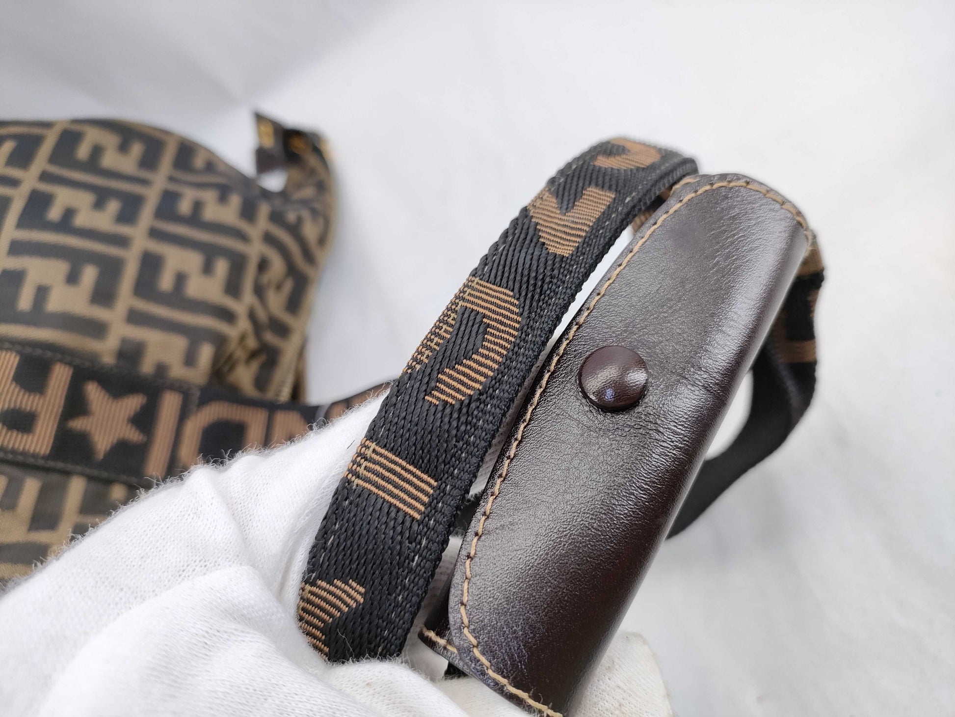 FENDI Zucca Boston Bag