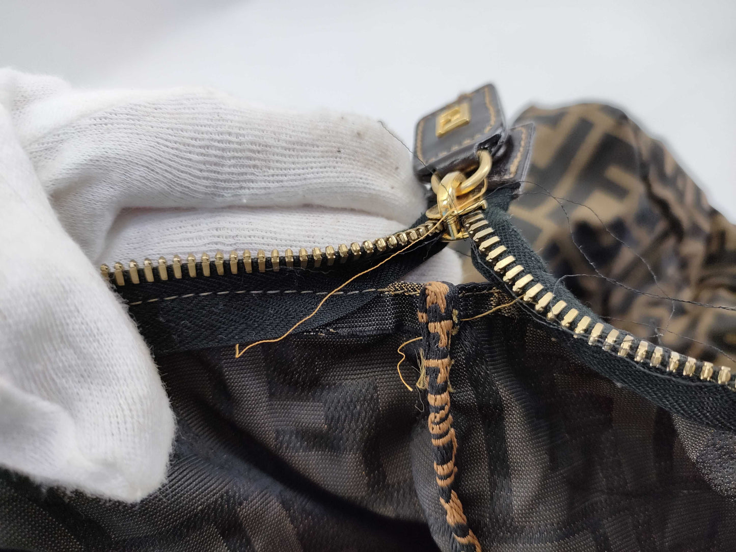 FENDI Zucca Boston Bag