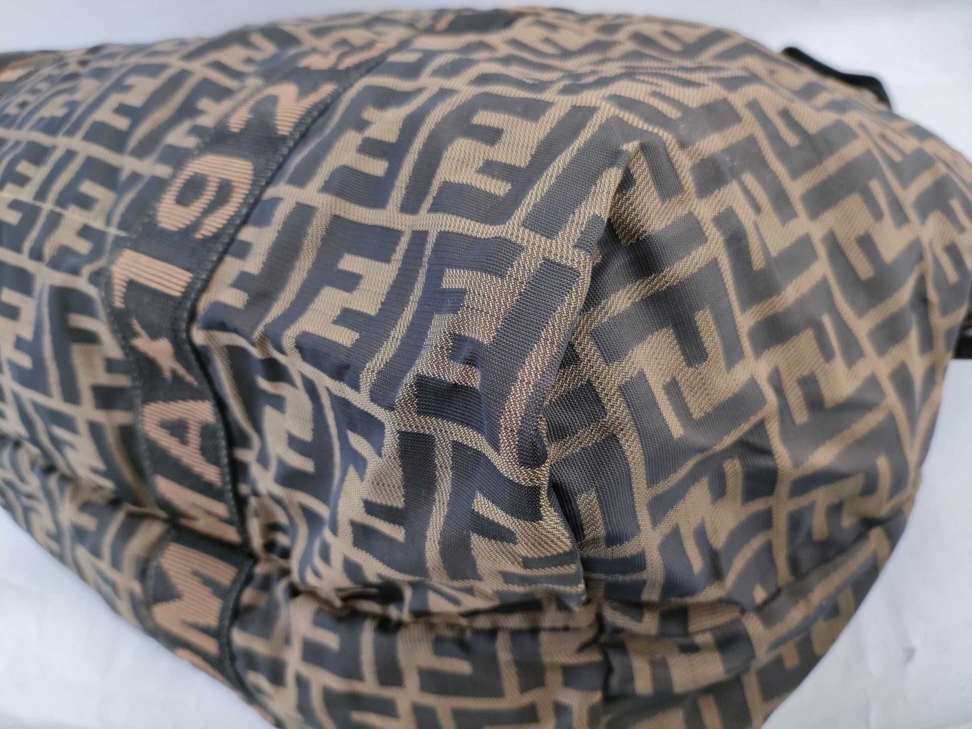 FENDI Zucca Boston Bag