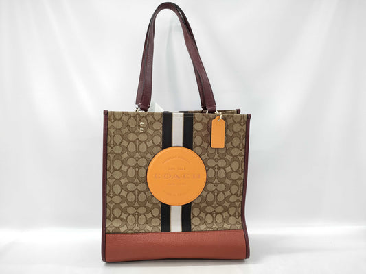 COACH Signature Dempsey Tote Shoulder Bag