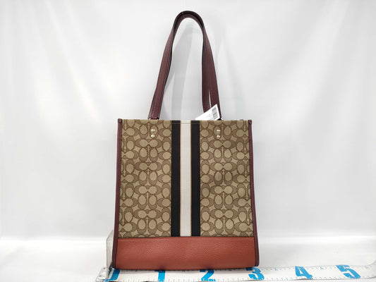 COACH Signature Dempsey Tote Shoulder Bag