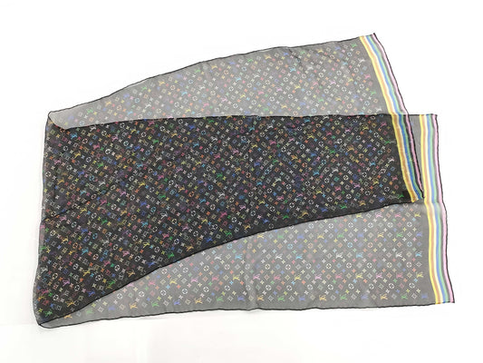 LOUIS VUITTON Monogram Multicolor Scarf Scarf