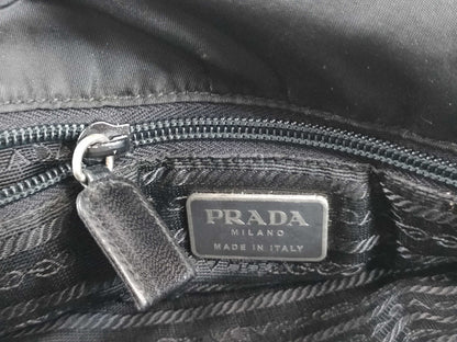 PRADA Nylon Nylon and Leather Tote Bag