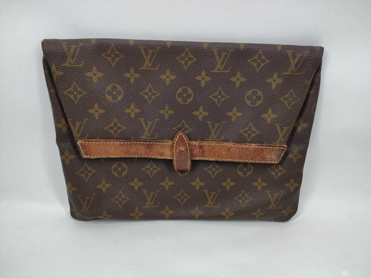 LOUIS VUITTON Monogram Pochette Pliant/Handkerchief Clutch Bag