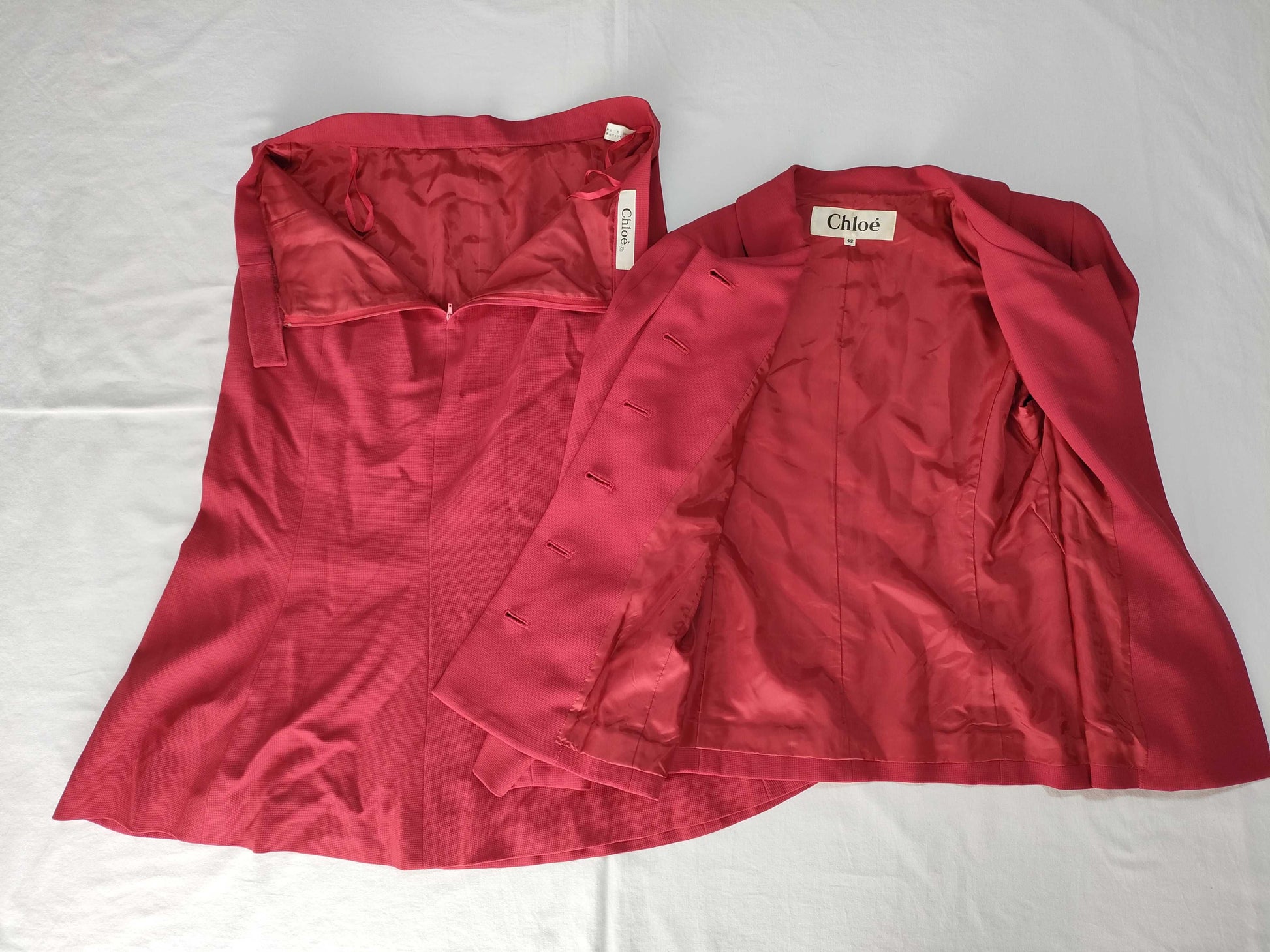 Chloe Jacket Set Red Size 42 Other Apparel