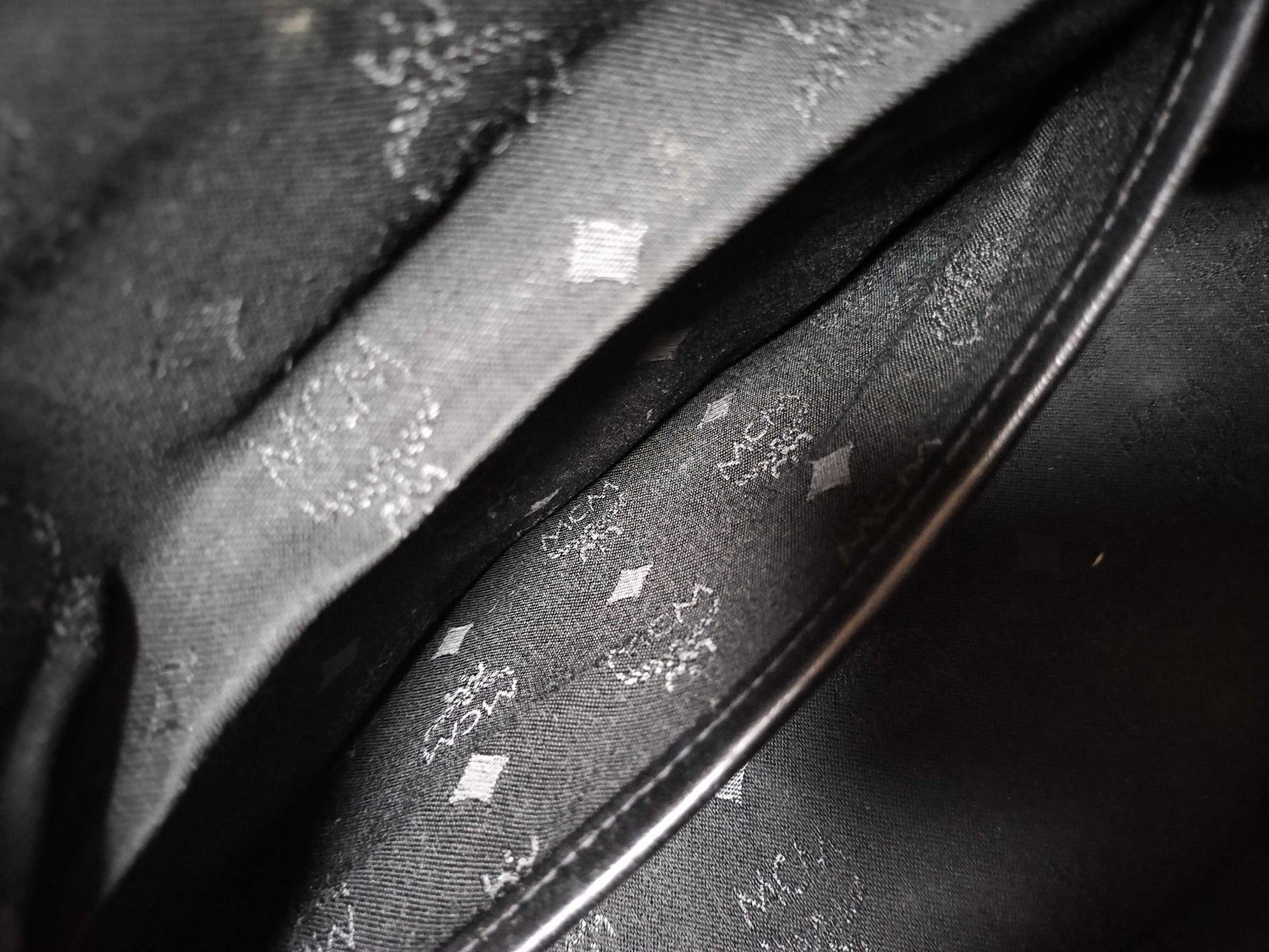 MCM Nylon x Leather Black Boston Bag Boston Bag