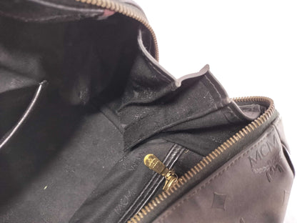 MCM Nylon x Leather Black Boston Bag Boston Bag