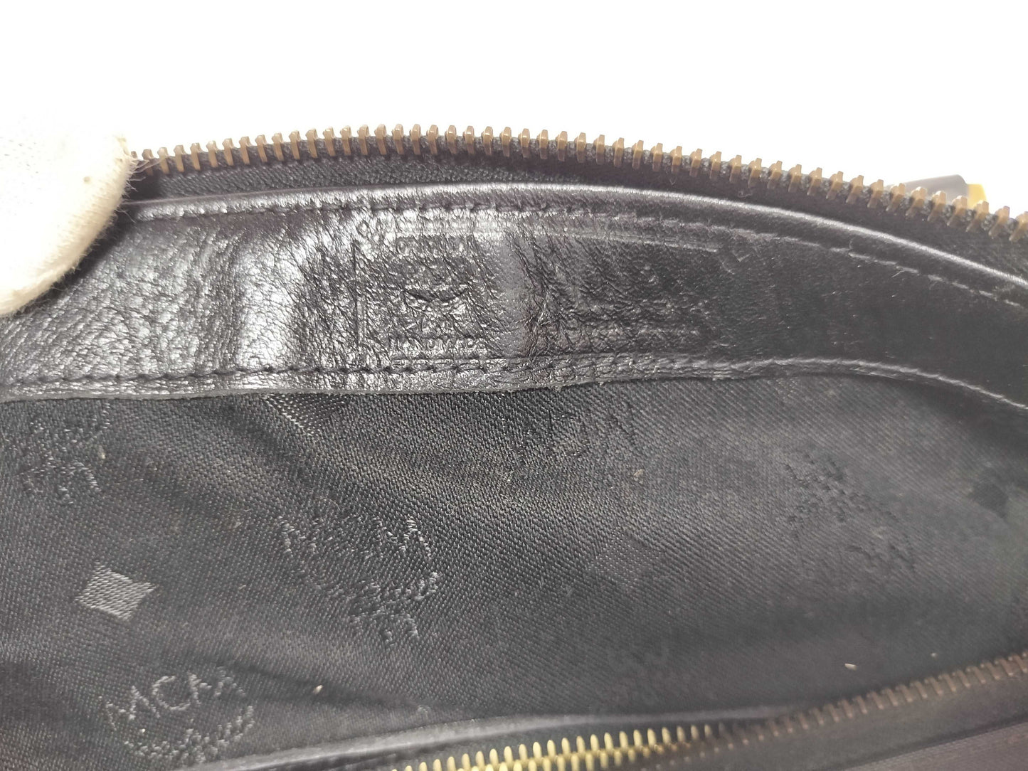 MCM Nylon x Leather Black Boston Bag Boston Bag