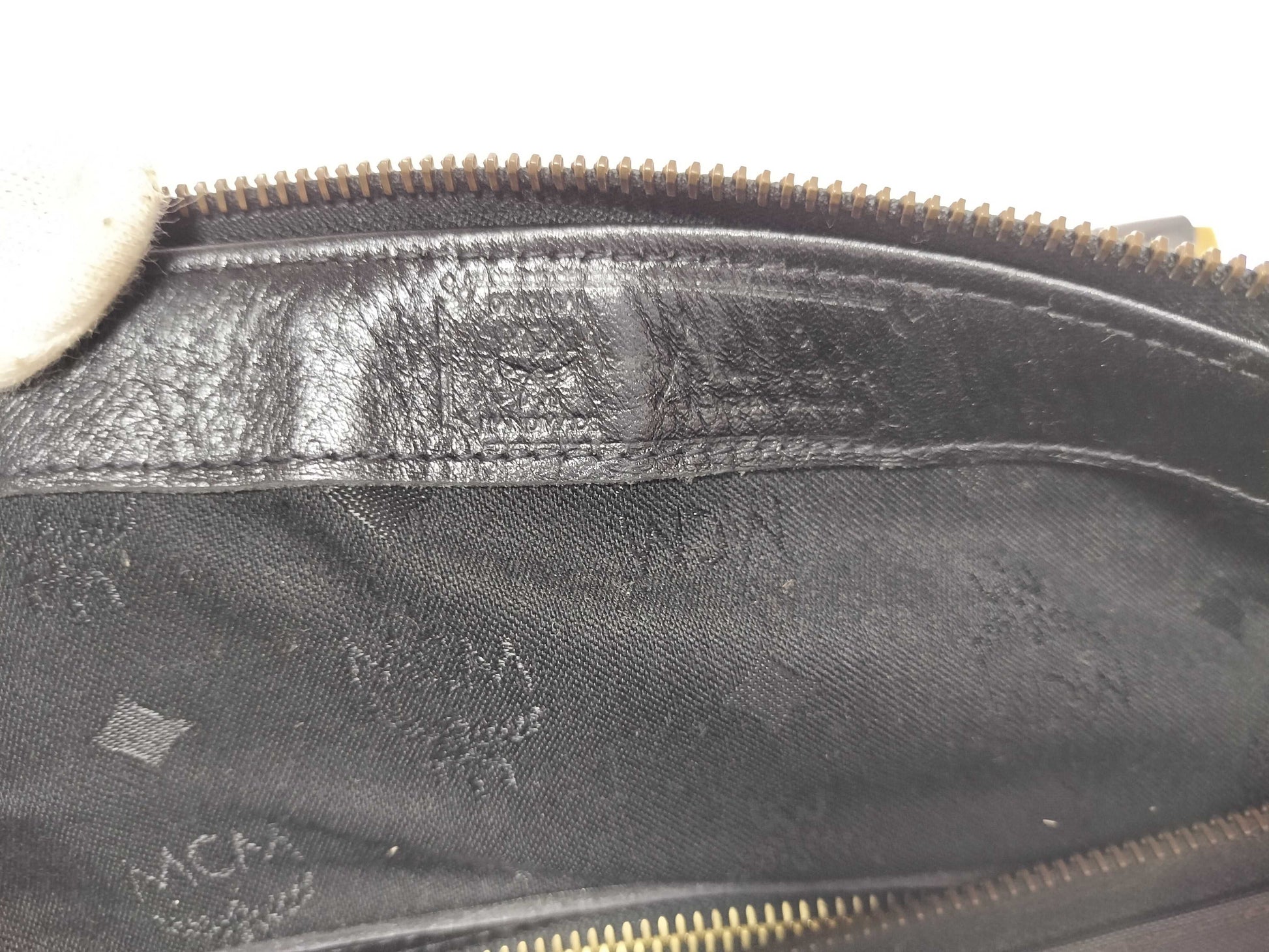 MCM Nylon x Leather Black Boston Bag Boston Bag