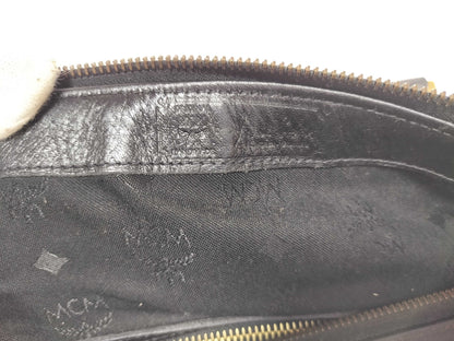 MCM Nylon x Leather Black Boston Bag Boston Bag