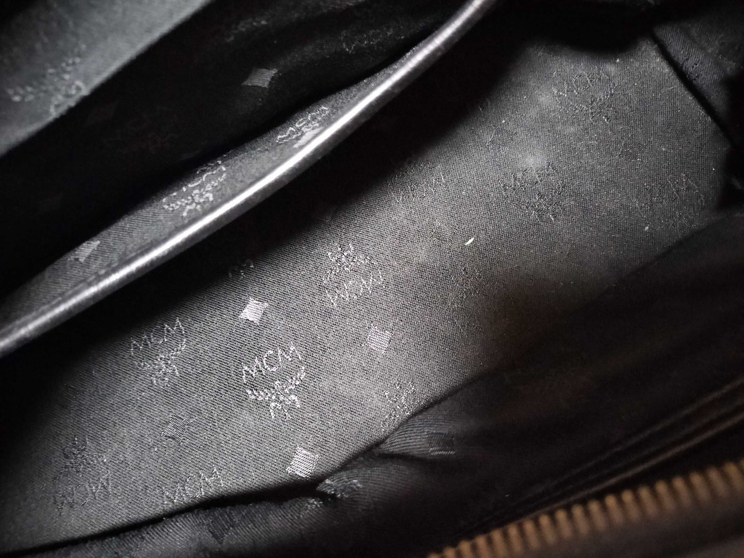 MCM Nylon x Leather Black Boston Bag Boston Bag